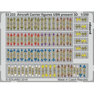 Fotograbado Aircraft Carrier figures USN present 3D, Escala: 1:350. Marca Eduard. Ref: 53233.