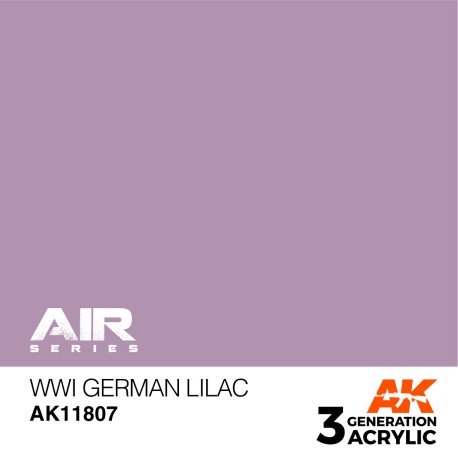 Acrílicos de 3rd, WWI German Lilac – AIR. Bote 17 ml. Marca Ak-Interactive. Ref: Ak11807.