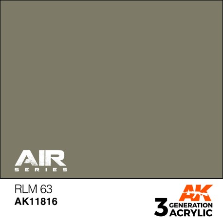 Acrílicos de 3rd, RLM 63 – AIR. Bote 17 ml. Marca Ak-Interactive. Ref: Ak11816.