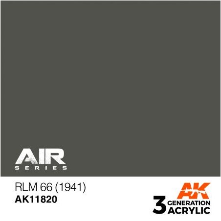 Acrílicos de 3rd, RLM 66 (1941) – AIR. Bote 17 ml. Marca Ak-Interactive. Ref: Ak11820.