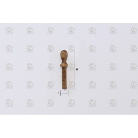 Cabilla de nogal 8mm. 20 unidades. Marca Amati. Ref: 4104/08, 410408.