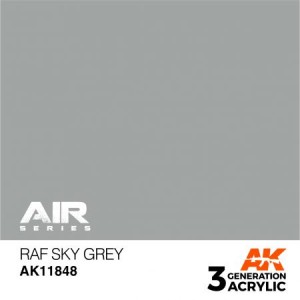 Acrílicos de 3rd,RAF Sky Grey – AIR. Marca Ak-Interactive. Ref: Ak11848.