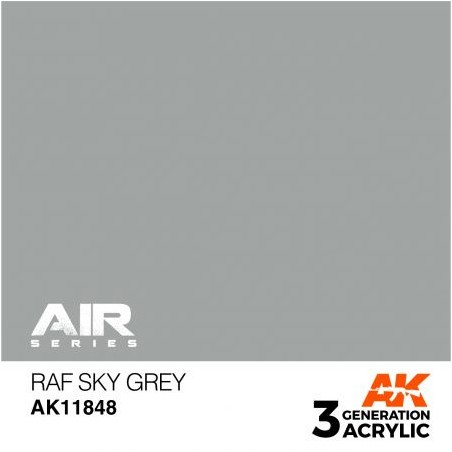 Acrílicos de 3rd,RAF Sky Grey – AIR. Marca Ak-Interactive. Ref: Ak11848.