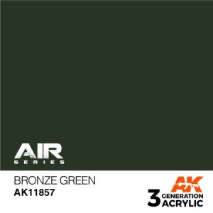 Acrílicos de 3rd,Bronze Green – AIR. Marca Ak-Interactive. Ref: Ak11857.