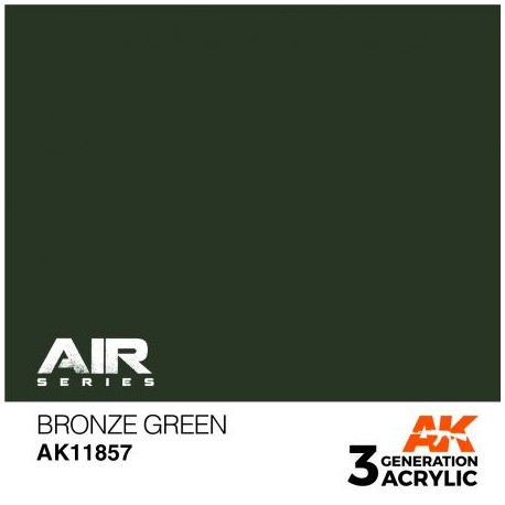 Acrílicos de 3rd,Bronze Green – AIR. Marca Ak-Interactive. Ref: Ak11857.