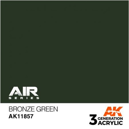 Acrílicos de 3rd,Bronze Green – AIR. Marca Ak-Interactive. Ref: Ak11857.