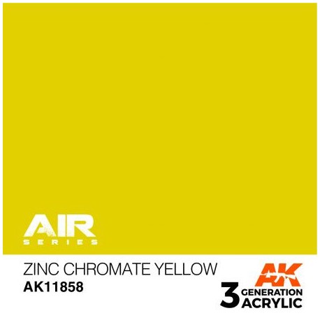 Acrílicos de 3rd,Zinc Chromate Yellow – AIR– AIR. Marca Ak-Interactive. Ref: Ak11858.