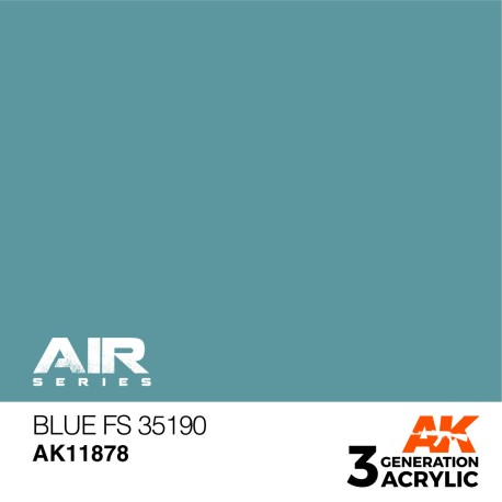 Acrílicos de 3rd,Blue FS 35190 – AIR. Marca Ak-Interactive. Ref: Ak11878.