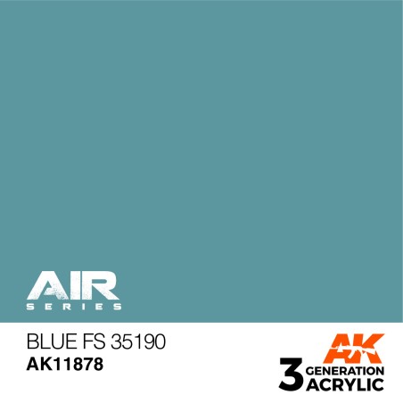 Acrílicos de 3rd,Blue FS 35190 – AIR. Marca Ak-Interactive. Ref: Ak11878.