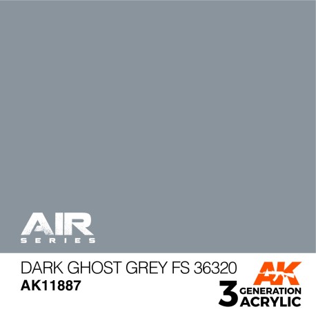 Acrílicos de 3rd,Dark Ghost Grey FS 36320 – AIR. Marca Ak-Interactive.  Ref: Ak11887.