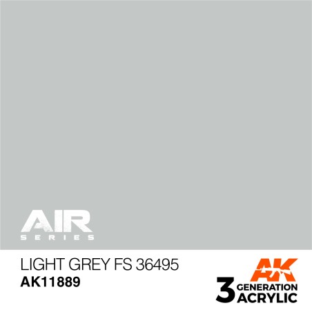 Acrílicos de 3rd,Light Grey FS 36495 – AIR. Marca Ak-Interactive.  Ref: Ak11889.