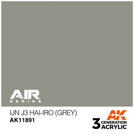 Acrílicos de 3rd,IJN J3 Hai-iro (Grey) – AIR. Marca Ak-Interactive.  Ref: Ak11891.