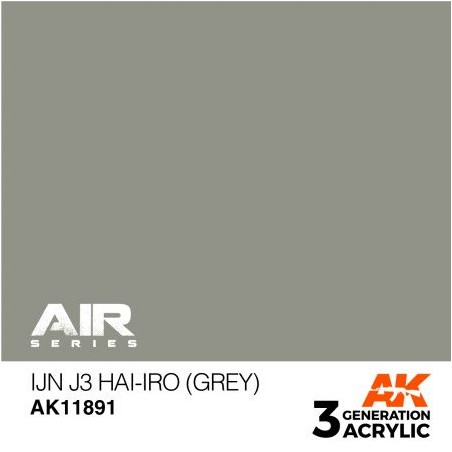 Acrílicos de 3rd,IJN J3 Hai-iro (Grey) – AIR. Marca Ak-Interactive.  Ref: Ak11891.