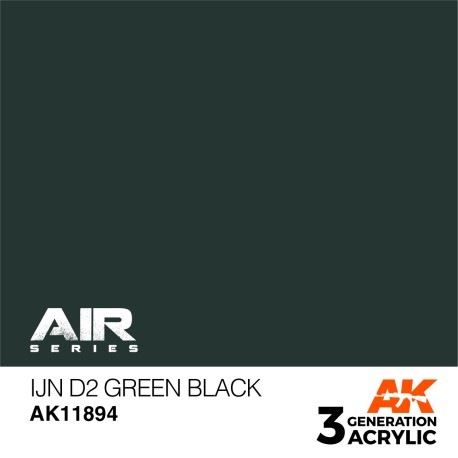 Acrílicos de 3rd,IJN D2 Green Black – AIR. Marca Ak-Interactive.  Ref: Ak11894.