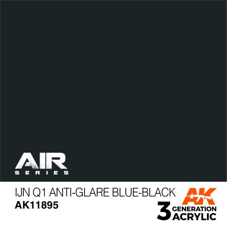 Acrílicos de 3rd, SKU: AK11895 IJN Q1 Anti-Glare Blue-Black – AIR. Marca Ak-Interactive.  Ref: Ak11895.