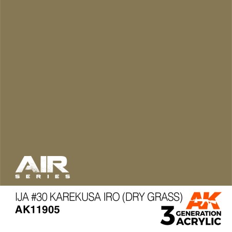 Acrílicos de 3rd, IJA 30 Karekusa iro (Dry Grass) – AIR. Marca Ak-Interactive.  Ref: Ak11905.