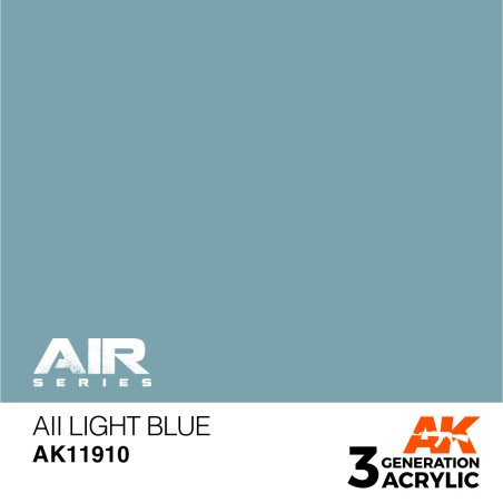 Acrílicos de 3rd,AII Light Blue – AIR. Marca Ak-Interactive.  Ref: Ak11910.