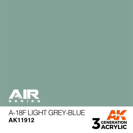 Acrílicos de 3rd,A-18f Light Grey-Blue – AIR. Marca Ak-Interactive.  Ref: Ak11912.