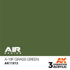 Acrílicos de 3rd,A-19f Grass Green – AIR. Marca Ak-Interactive.  Ref: Ak11913.