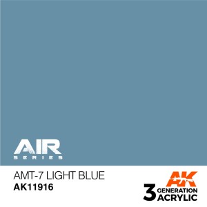 Acrílicos de 3rd,AMT-7 Light Blue – AIR.Marca Ak-Interactive.  Ref: Ak11916.