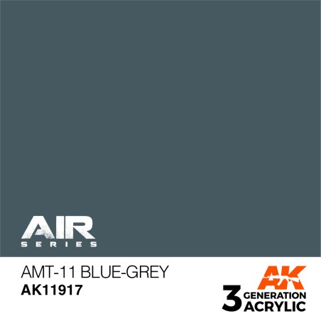 Acrílicos de 3rd,AMT-11  Blue Grey – AIR.Marca Ak-Interactive.  Ref: Ak11917.