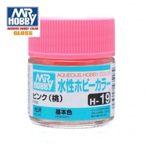 Mr.HOBBY AQUEOUS COLOR ,ROSA . Bote 10 ml. Marca MR.Hobby. Ref: H19.