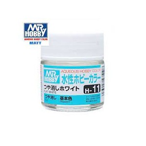 Mr.HOBBY AQUEOUS COLOR ,BARNIZ MATE . Bote 10 ml. Marca MR.Hobby. Ref: H20.