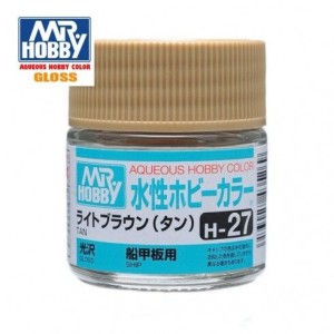 Mr.HOBBY AQUEOUS COLOR .MARRON TOSTADO, Bote 10 ml. Marca MR.Hobby. Ref: H27.