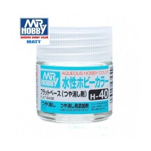 Mr.HOBBY AQUEOUS COLOR, BASE MATE, Bote 10 ml. Marca MR.Hobby. Ref: H40.