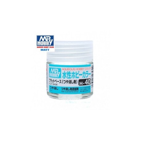Mr.HOBBY AQUEOUS COLOR, BASE MATE, Bote 10 ml. Marca MR.Hobby. Ref: H40.