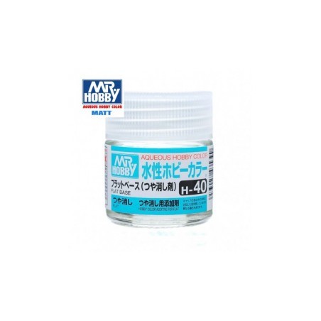 Mr.HOBBY AQUEOUS COLOR, BASE MATE, Bote 10 ml. Marca MR.Hobby. Ref: H40.