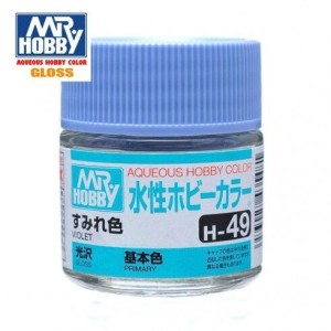 Mr.HOBBY AQUEOUS COLOR, VIOLETA, Bote 10 ml. Marca MR.Hobby. Ref: H49.