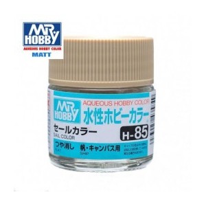 Mr.HOBBY AQUEOUS COLOR, VELA SATINADO, Bote 10 ml. Marca MR.Hobby. Ref: H85.