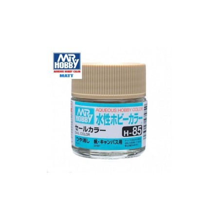 Mr.HOBBY AQUEOUS COLOR, VELA SATINADO, Bote 10 ml. Marca MR.Hobby. Ref: H85.