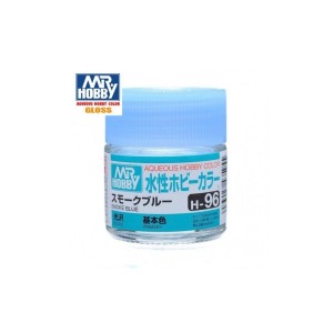Mr.HOBBY AQUEOUS COLOR, HUMO AZUL BRILLO, Bote 10 ml. Marca MR.Hobby. Ref: H96.