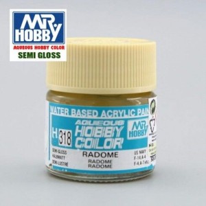 Mr.HOBBY AQUEOUS COLOR , AMARILLO CLARO. Bote 10 ml. Marca MR.Hobby. Ref: H318.