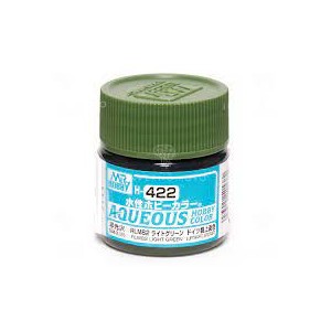 Mr.HOBBY AQUEOUS COLOR , VERDE CLARO  RLM82 . Bote 10 ml. Marca MR.Hobby. Ref: H422.