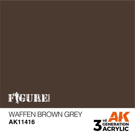 Acrílicos de 3rd,WAFFEN BROWN GREY – FIGURES .Marca Ak-Interactive.  Ref: Ak11416.