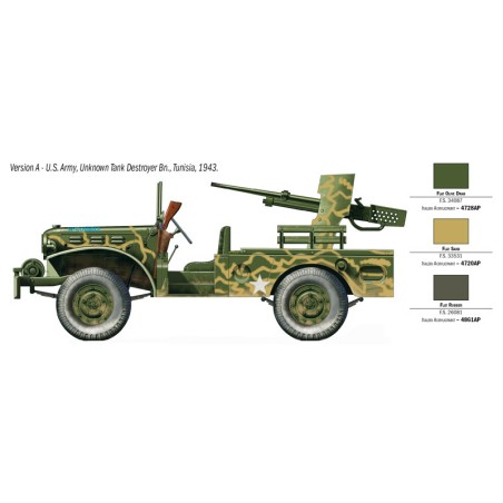 M6 GUN MOTOR CARRIAGE WC-55, with crew. Escala 1:35. Marca Italeri. Ref: 6555.