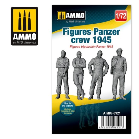 Figuras Tripulación Panzer 1945. 1:72. Marca Mig. Ref: AMIG8921.