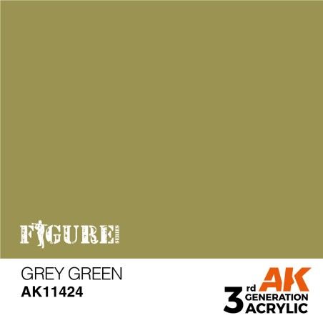 Acrílicos de 3r, GREY GREEN – FIGURES.Marca Ak-Interactive.  Ref: Ak11424.