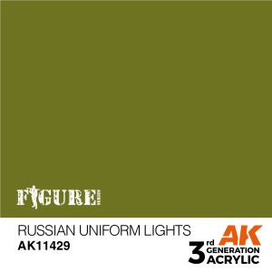 Acrílicos de 3r, RUSSIAN UNIFORM  LIGHTS – FIGURES.Marca Ak-Interactive.  Ref: Ak11429.