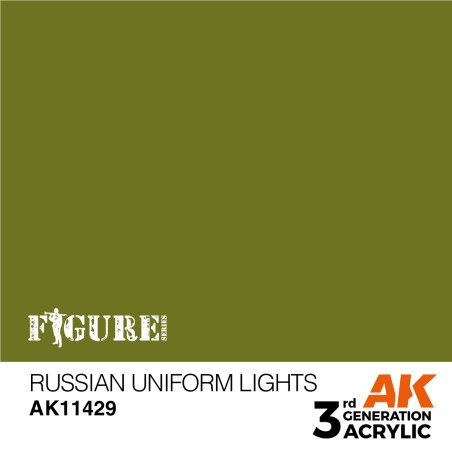 Acrílicos de 3r, RUSSIAN UNIFORM  LIGHTS – FIGURES.Marca Ak-Interactive.  Ref: Ak11429.