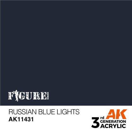 Acrílicos de 3r, RUSSIAN BLUE LIGHTS – FIGURES.Marca Ak-Interactive. Ref: Ak11431.