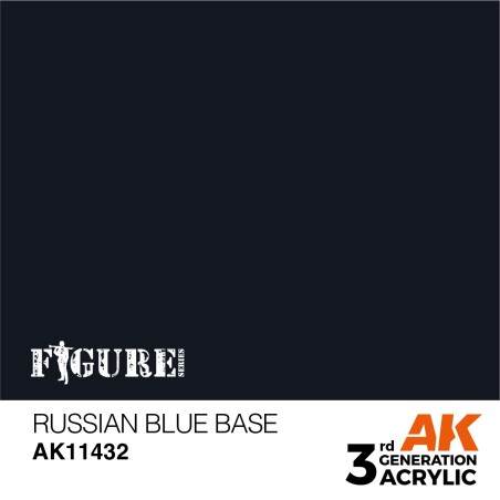 Acrílicos de 3r, RUSSIAN BLUE BASE– FIGURES.Marca Ak-Interactive. Ref: Ak11432.