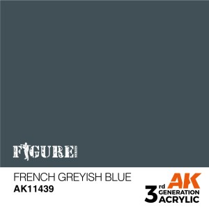 Acrílicos de 3rd,FRENCH GREYISH BLUE – FIGURES.Marca Ak-Interactive. Ref: Ak11439.