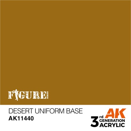 Acrílicos de 3rd,DESERT UNIFORM BASE – FIGURES .Marca Ak-Interactive. Ref: Ak11440.