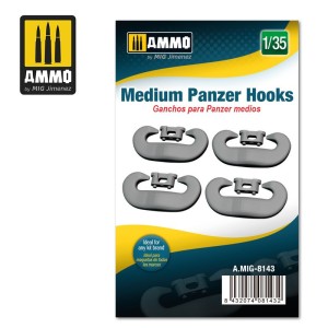 Ganchos para Panzer medios, escala 1/35. Marca Mig. Ref: AMIG8143.