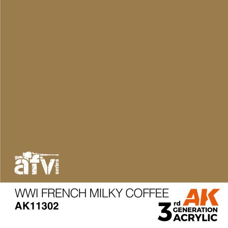 AK INTERACTIVE 3 rd. WWI FRENCH MILKY COFFEE – AFV. Marca AK Interactive. Ref: AK11302.
