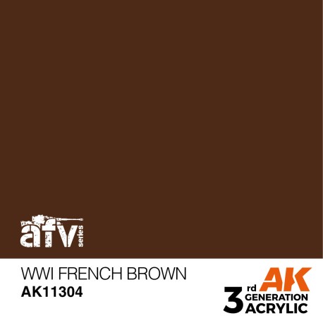 AK INTERACTIVE 3 rd. WWI FRENCH BROWN – AFV. Marca AK Interactive. Ref: AK11304.
